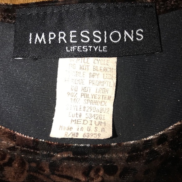 Leopard Roses Velour Top, Size XL - Picture 5 of 10